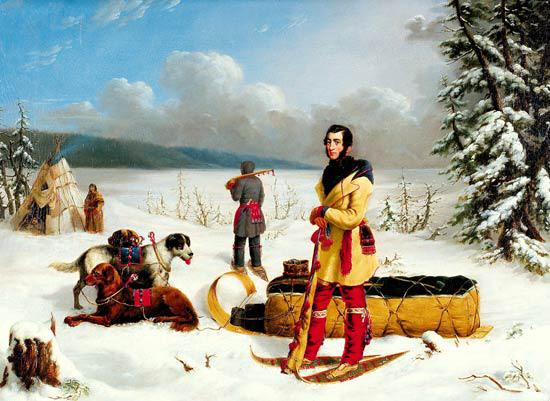 Paul Kane The Surveyor: Portrait of Captain John Henry Lefroy or Scene in the Northwest Sweden oil painting art
